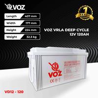 Gambar VOZ VD12-120 12V 120AH VRLA Deep Cycle Battery | Baterai 12V 120AH - Unit dari TokoUPS Kota Administrasi Jakarta Pusat 5 Tokopedia