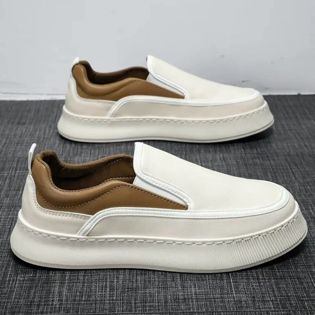 FN SENJI C3 sepatu slip on UNISEX pria wanita casual shoes premium black & cream