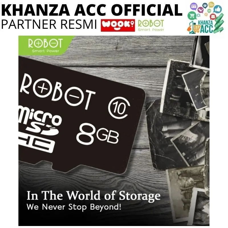 Robot Kartu Memori HP Micro SD 8GB Class 10 Memory Card Original Bergaransi Resmi 1