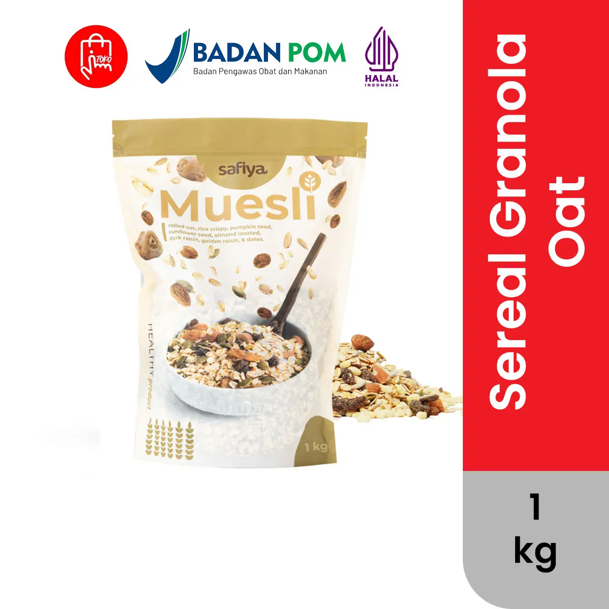 Muesli Fruit and Seed 1 Kg Sereal Original