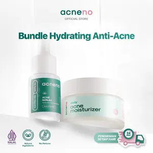 [FLASH SALE] Dapat 2 Produk | ACNENO Moist Acne Basic Bundle - Acne Serum 12 ml + Moisturizer 50g | Membantu Meredakan Jerawat dan Melembabkan Wajah