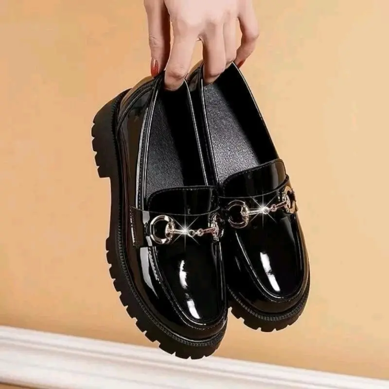 Sepatu Docmart wanita termurah Sepatu wanita casual import Sepatu kekinian wanita Sepatu wanita hitam Flat Shoes