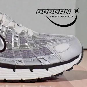 Sepatu Sneakers Pria Wanita P6Ooo Olahraga Metalic Silver | Good Material High Quality