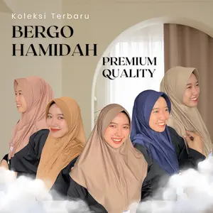 [CUMA 10 RB] Hijab Bergo Hamidah Size M Kualitas Mantap | Hijab Instan Trendy dan Nyaman Dipakai