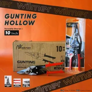 WILMER Gunting Holo 10"  / Gunting Holo Wilmer 10" inch / Gunting Seng Lurus Tajam
