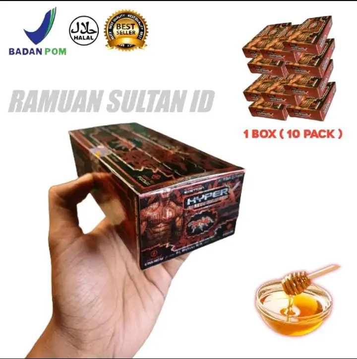 Madu Bubuk Herb Alami / H1P-3R Kemasan BOX Isi 10Pack ( 10btr ) Honey Herbal Syrup Sirup Jelly