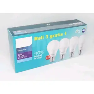 Ph*l*ps - Lampu LED Essential Multipack / Paket 5W (Putih)