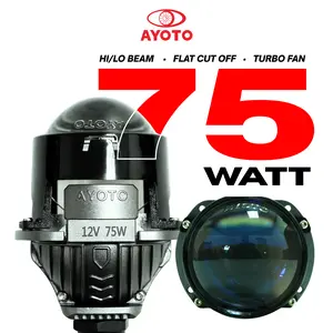 ( LIVE ) LAMPU LED BL26 AYOTO 55W, 65W, 75W, 60W 3 CAHAYA, 85W LASER NEW UKURAN 2,5 INCH FLAT CUT HI/LOW BILED MOTOR MOBIL