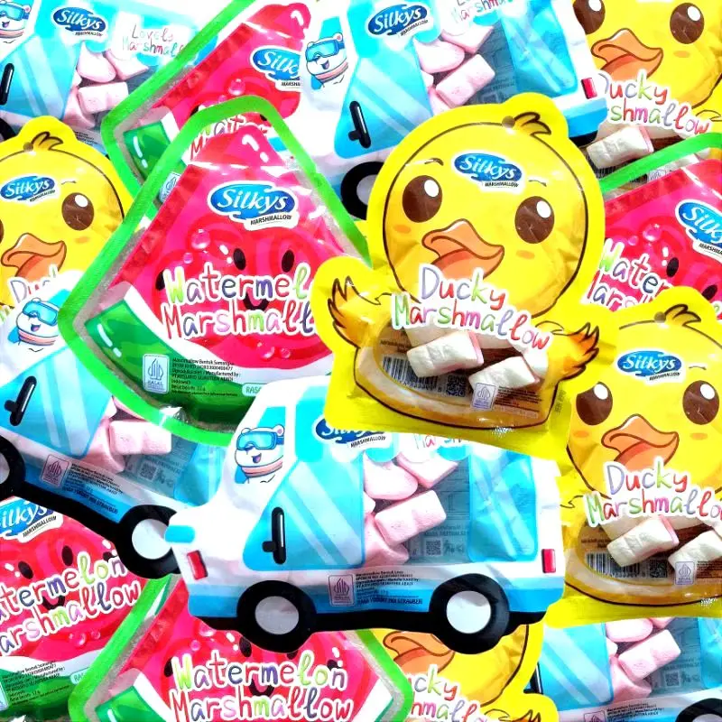 PERMEN MARSHMALLOW SILKYS KARAKTER ISI 10 BUNGKUS