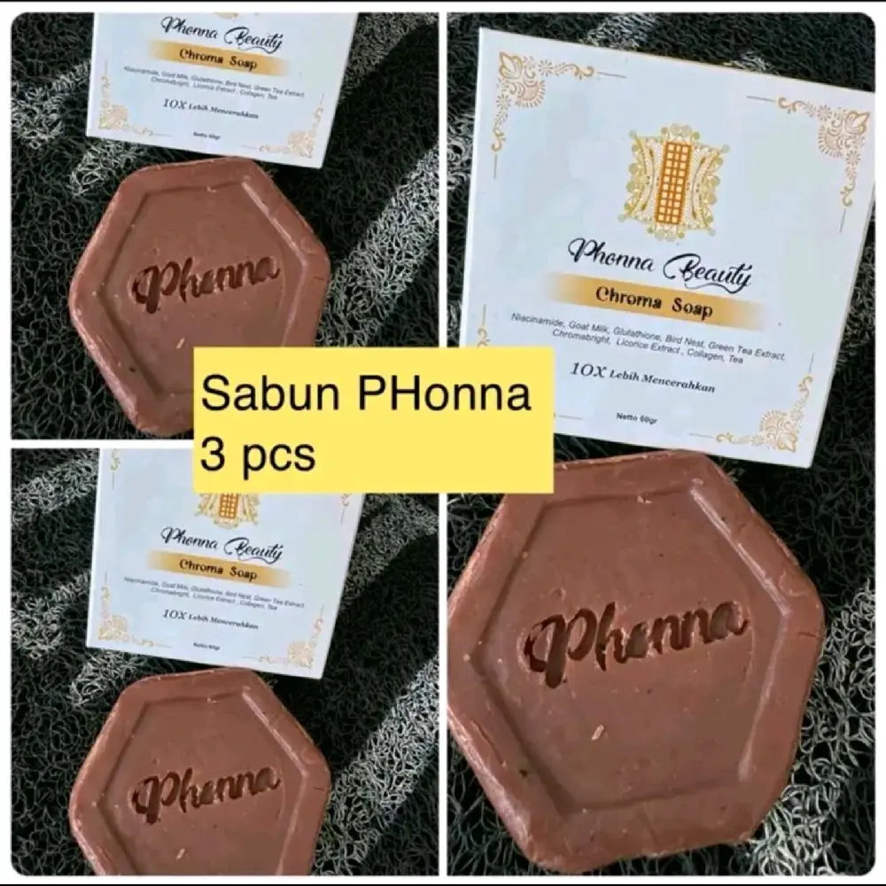 3pcs Sabun Mencerahkan BPOM Phonna Beauty - Soap, Pencerah