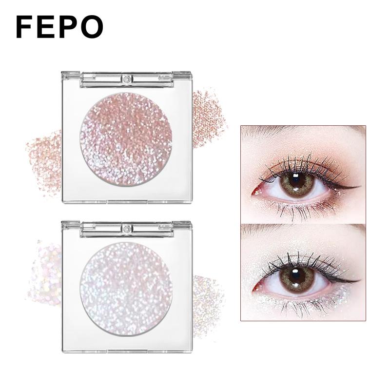 FEPO Bảng Phấn Mắt 2 Màu Lấp Lánh Trang Điểm Chuyên Nghiệp 0