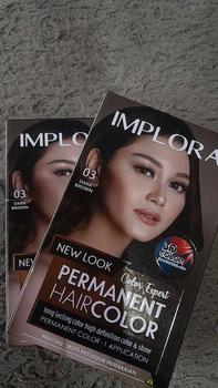 Product Review of IMPLORA New Permanent Hair Color / Cat Rambut Pewarna Bleaching Warna Alami | Paviola from A**i p**i 0