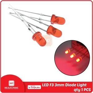 Led 3Mm 3 Mm F3 Led Hijau Biru Putih Kuning Merah Led Red Yellow Blue