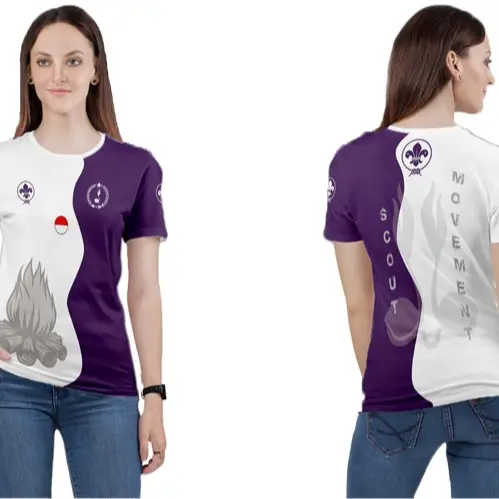 KAOS BAJU WANITA JERSEY PRAMUKA FULPRINTING 3D CUSTOM TERBARU DAN TERMURAH art 3 2