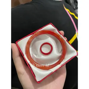 SET GELANG CINCIN BATU GIOK Gelang Giok Natural Alami Gelang Kesehatan Batu Giok Natural Emerald Gelang Batu Giok Asli cina