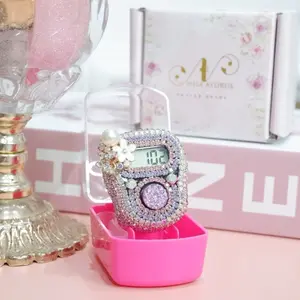 Nisa Aydrus - Tasbih Digital 3 Layer Swarovs LED ALARM Cantik