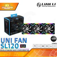 Gambar FAN CASING LIAN LI UNI FAN SL120 - 120mm Triple Pack ARGB Fan with Controller - Hitam dari Techno Computer Bali Kota Denpasar 1 Tokopedia