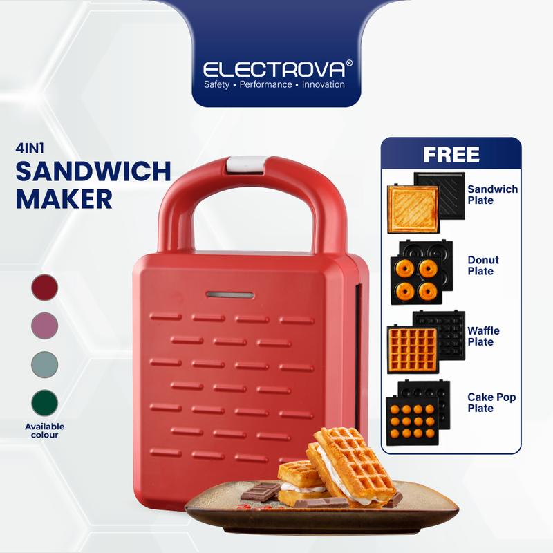 Electrova 4 in 1 Classic Series Waffle Maker - TikTok Shop Malaysia