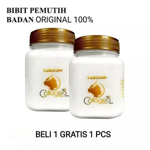 BELI 1 GRATIS 1 PCS Yurizumi Bibit Collagen Hand Body Lotion Pemutih Kulit Wajah dan Badan 100% Ori BPOM