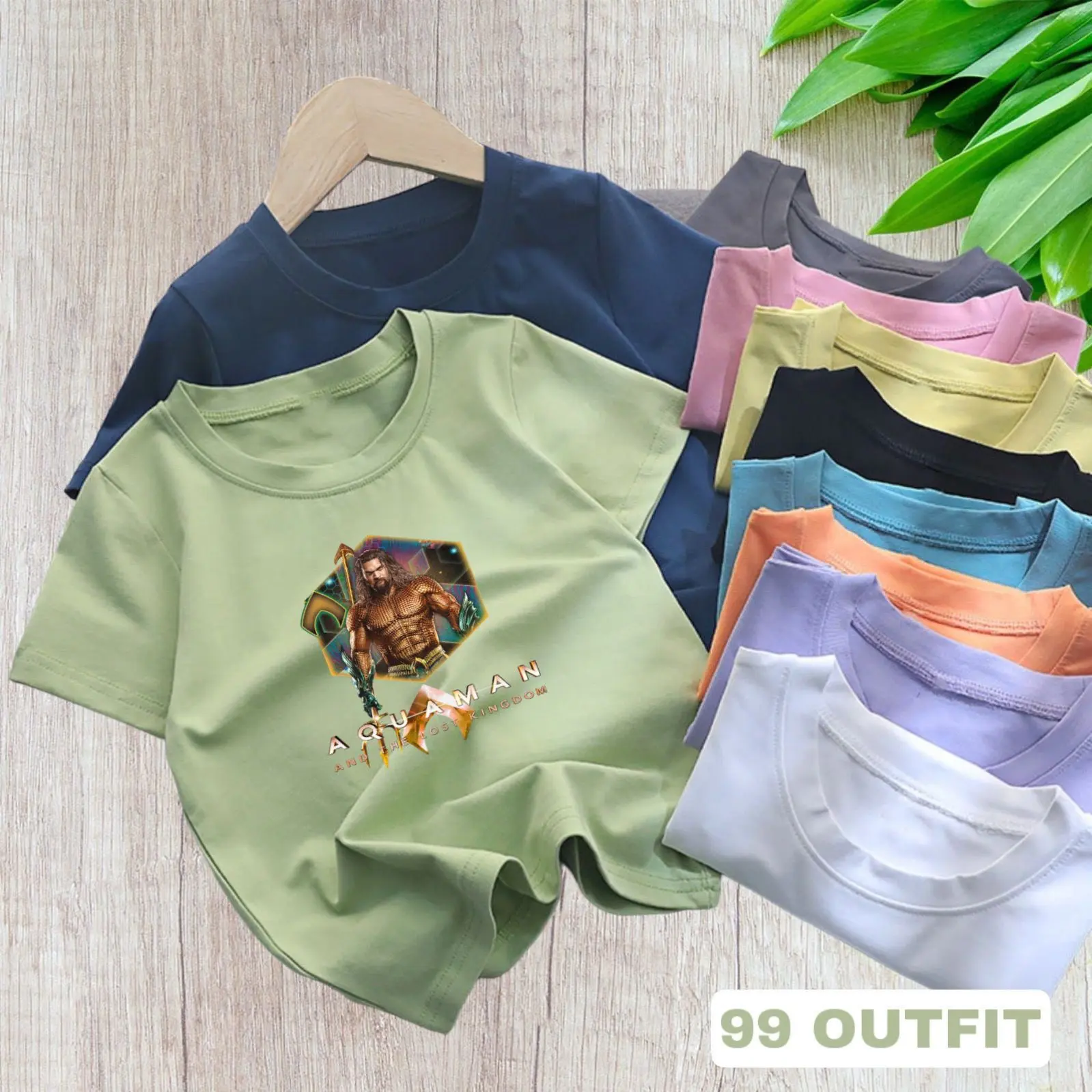 kaos oblong anak tangan pendek  usia 1-10 tahun terlaris kaos katun santai anak laki laki