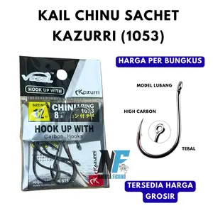 Mata kail pancing carbon Vezel Kazuri Kazurri 1053 (chinu ring) High Carbon Steel Japan Technology