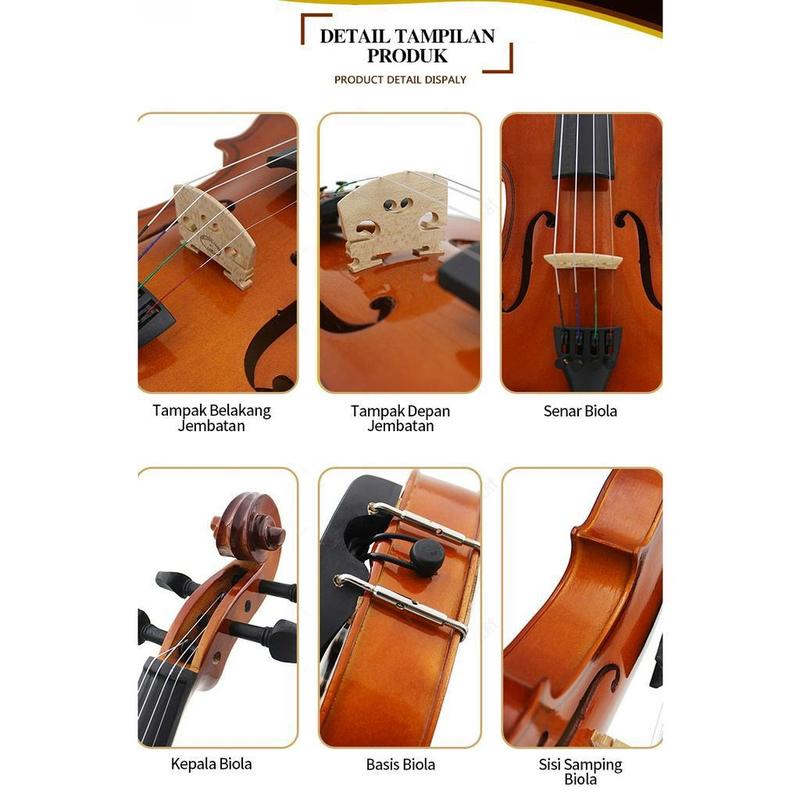 4/4 biola untuk dewasa, anak-anak, dan remaja /alat musik gesek /biola anak /biola remaja /string instrument 3
