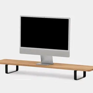 Meja stand laptop 90x20cm meja dudukan laptop rak komputer kayu