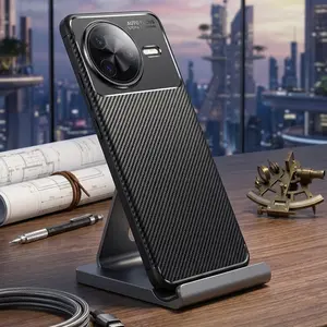 COMPATIBLE FOR CASE XIAOMI POCO F7 PRO F7 ULTRA REDMI K80 PRO REDMI K80 TPU SILICONE SHOCKPROOF BACK COVERLUXURY BUSINESS CARBON FIBER TEXTURE PHONE  #EZSORIES