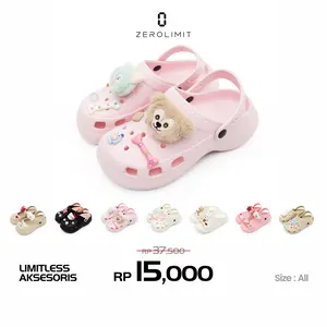 Zerolimit - Hiasan Sandal Terbaru 2026 Jibbitz Kartun Lucu Aksesoris Sandal Boneka