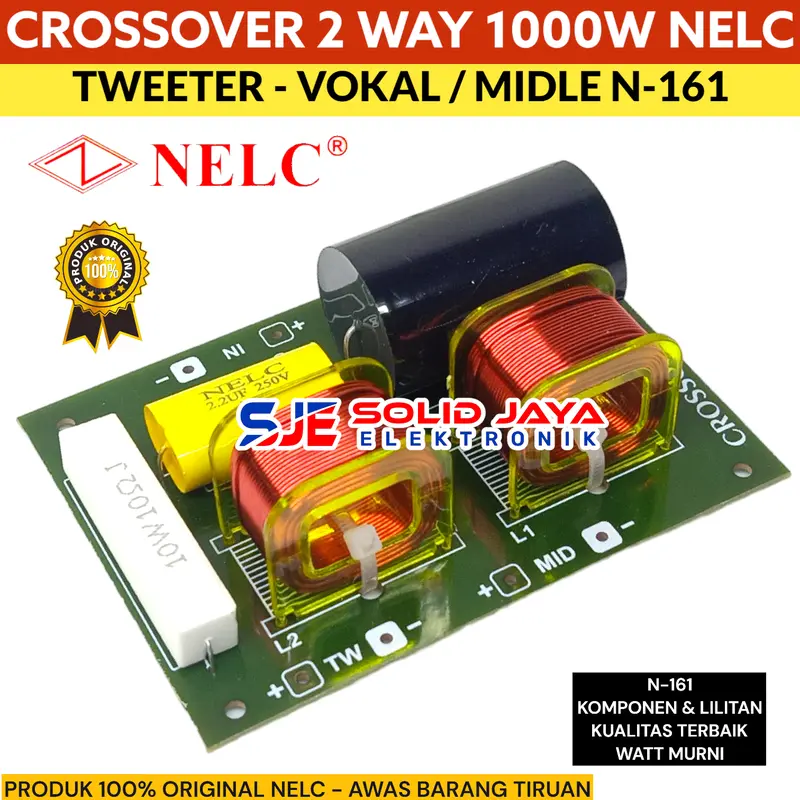 CROSSOVER TWEETER VOKAL 2 WAY N161 NELC - CROSSOVER 2 WAY NELC N-161 TWETER VOCAL MIDLE MIDEL TWITTER MIDDLE TWITER VOKAL MID HIGH HI MIDRANGE CROSOVER CROSOFER CROSSOFER KROSOFER KROSSOFER KROSSOVER KROSOVER PASIF 2 WAY NELC N 161 N-161 ASLI ORI ORIGINAL 2