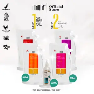 Inaura Bundling Inaura Smoothing with plex Straightening Step 1 600 ml + Ph controller spray Step 2 200 ml