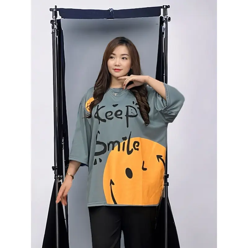GR ATASAN WANITA OVERSIZE LD135 CM KAOS WANITA JUMBO SR2593 4