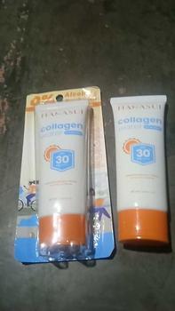 Product Review of Hanasui Collagen Water Sunscreen SPF 50 PA++ SPF 30 PA ++/HANASUI Collagen Water Sunscreen 30ml BPOM from 🥀**🥀 0