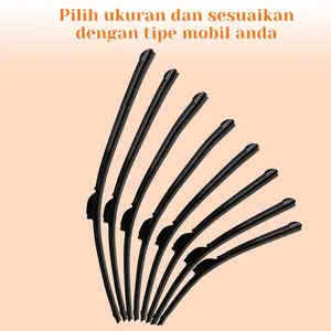 Pv88 Wiper Mobil Frameless 12 - 28 Inch Wiper Pembersih Kaca Depan Mobil Model Pisang Universal