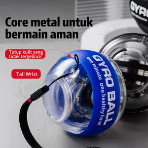 Bola kekuatan pergelangan tangan, self-starting, tanpa cahaya, bola genggaman senyap, pelatih kebugaran, bola kekuatan pergelangan tangan, gripper, bola kekuatan lengan, peralatan rehabilitasi tangan, peralatan latihan olahraga