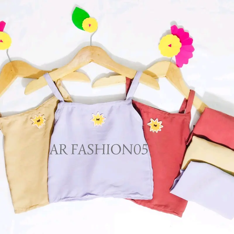 SETELAN TANK TOP ANAK PEREMPUAN - SET BAJU ANAK BABY KARAKTER KUALITAS  - SET SINGLET ANAK Bayi Cewek 0