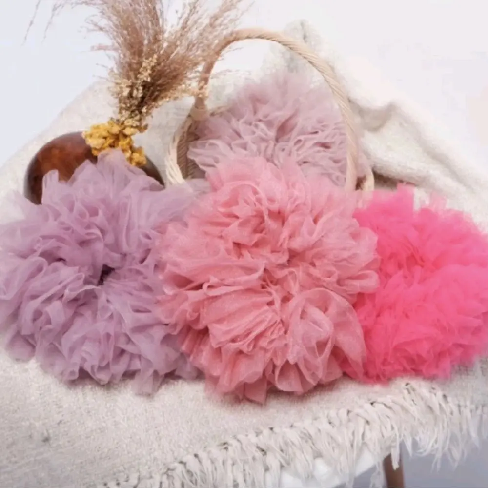 cepol schrunchie tille bahan premium|ukuran mini