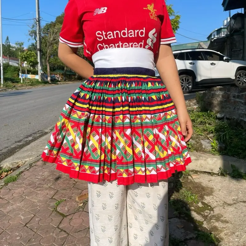 Váy thổ cẩm ly to xòe đẹp hmong