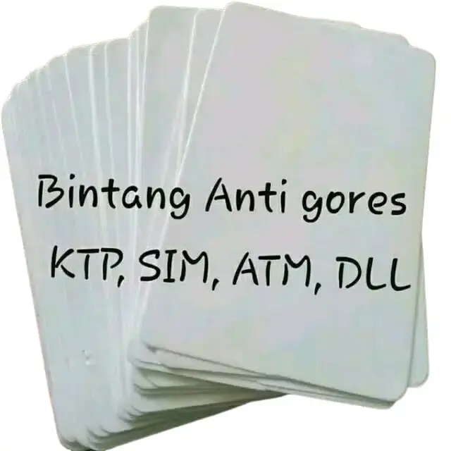 ANTIGORES UNTUK KARTU SIM KTP ATM DLL Termurah (50 Lembar) 1
