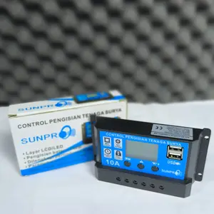 SCC PWM 10A 20A 30A SUNPRO Kontrol Panel Surya Solar Charge Controler