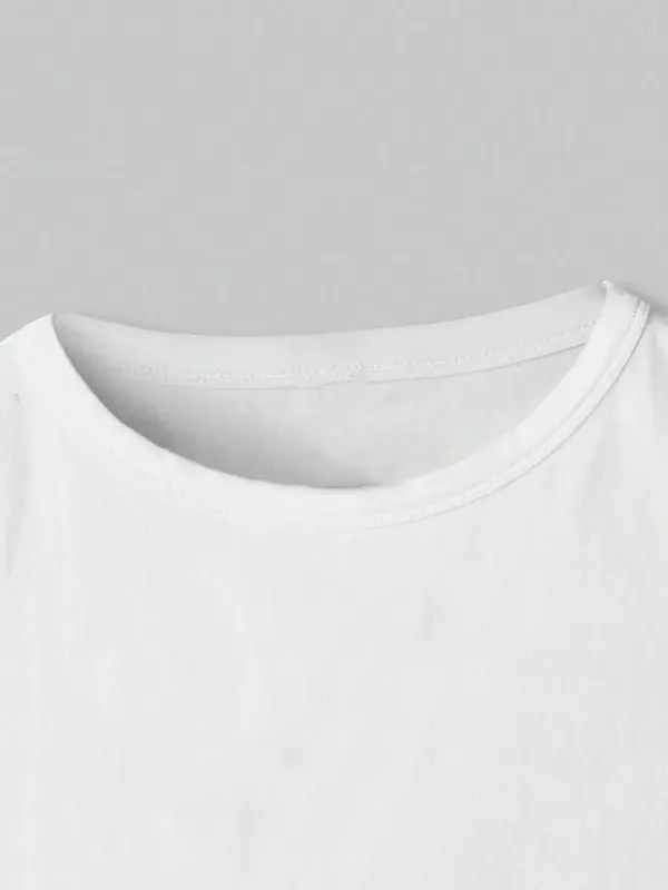 Women's "Cowboy Time" Slogan Print Round Neck Tank Crop Top, Casual Comfy Sleeveless Cropped Top for Daily Wear, Casual Top for All Seasons 6