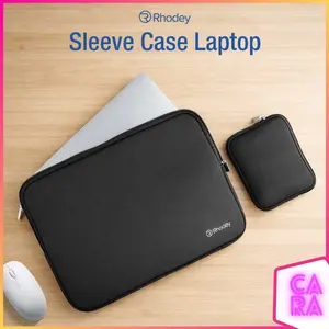 Rhodey Tas Sarung Laptop Sleeve Case 13-15 inch Universal Softcase free Pouch Charger AK03