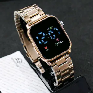 Jam Tangan Jinshengsi Jam Tangan JSS Digital BANGBOR LED Watch Rantai Stainless