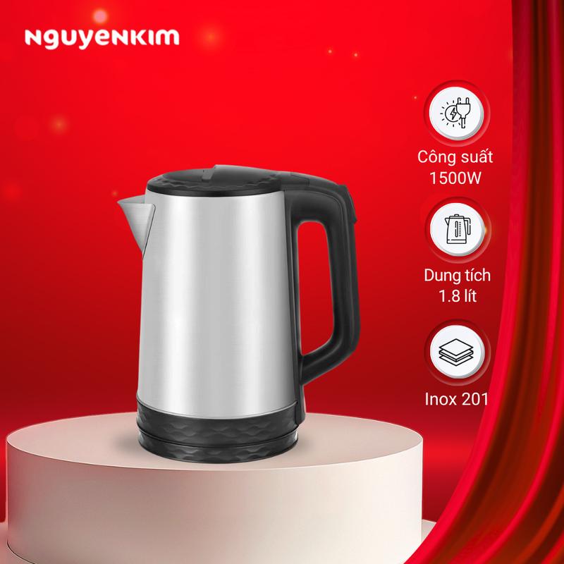 Bình đun siêu tốc 1.8 lít Magic A-070 inox 201, đế xoay 360 độ linh hoạt, 1500W đun sôi nhanh chóng