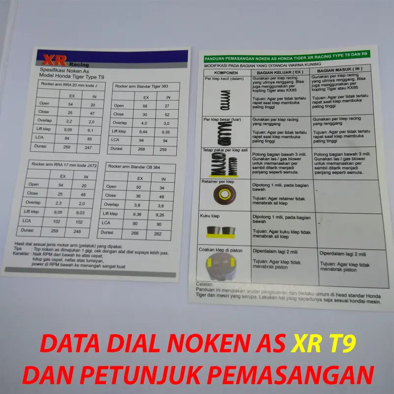 Kem Noken as Tiger Racing Lift 9 XR T9 Noken as Racing Tiger XR T9 Kem Racing Megapro GL CB Motorcycle 2
