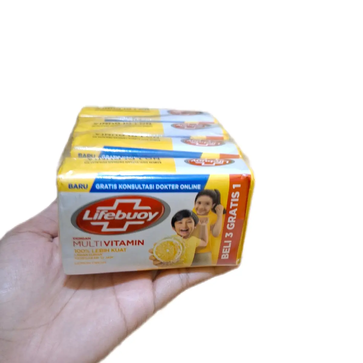 Paket 4pcs Sabun Mandi Lifebuoy 100gr varian random