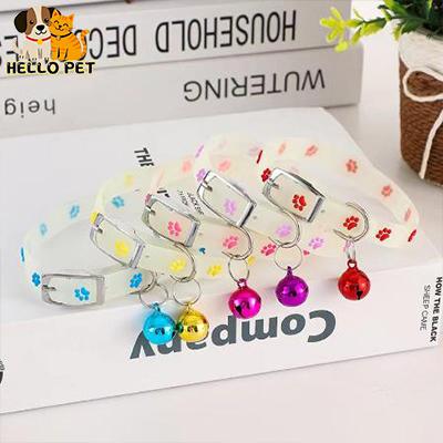  Vòng Cổ Phát Sáng Có Chuông Phát Sáng Vào Ban Đêm Dành Cho Chó Mèo Vòng Cổ Phát Sáng Vòng Cổ Thú Cưng Vòng Cổ 