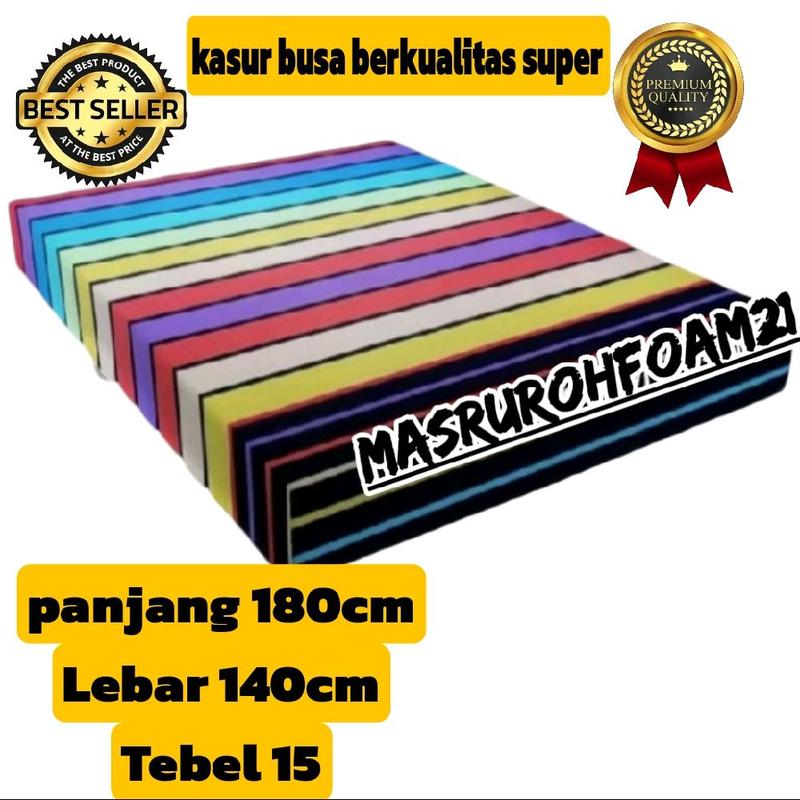 Kasur Busa Super untuk Tiga Orang Dewasa uk P180x Lx140xT15cm - Furniture 6