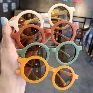 Kacamata Hitam Anak Bulat Fashion Unisex Sunglasses Untuk Usia 0-8 Tahun Eyewear