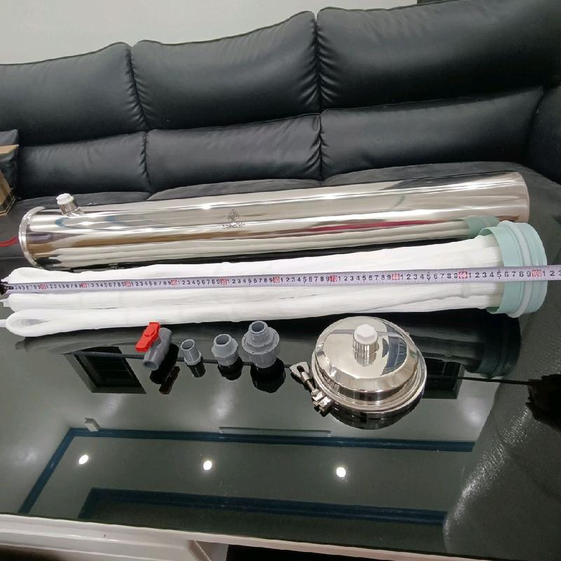  BỘ LỌC UF 10 KHỐI 6NHÁNH SỢI PVDF. TẶNG 1 ZẮC CO REN NGOÀI 34+1 REN NGOÀI 34+REN TRONG 21+KHOÁ XẢ CẶN 21. LỌC NƯỚC SINH HOẠT. LÕI DÀI 102CM 